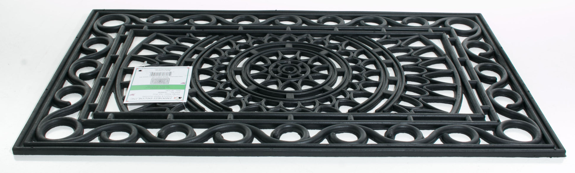 18" X 30" Black Rubber Outdoor Door Mat-2