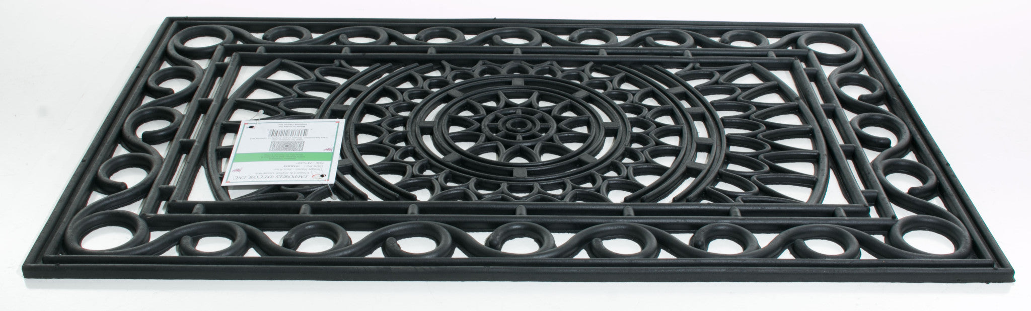 18" X 30" Black Rubber Outdoor Door Mat-2