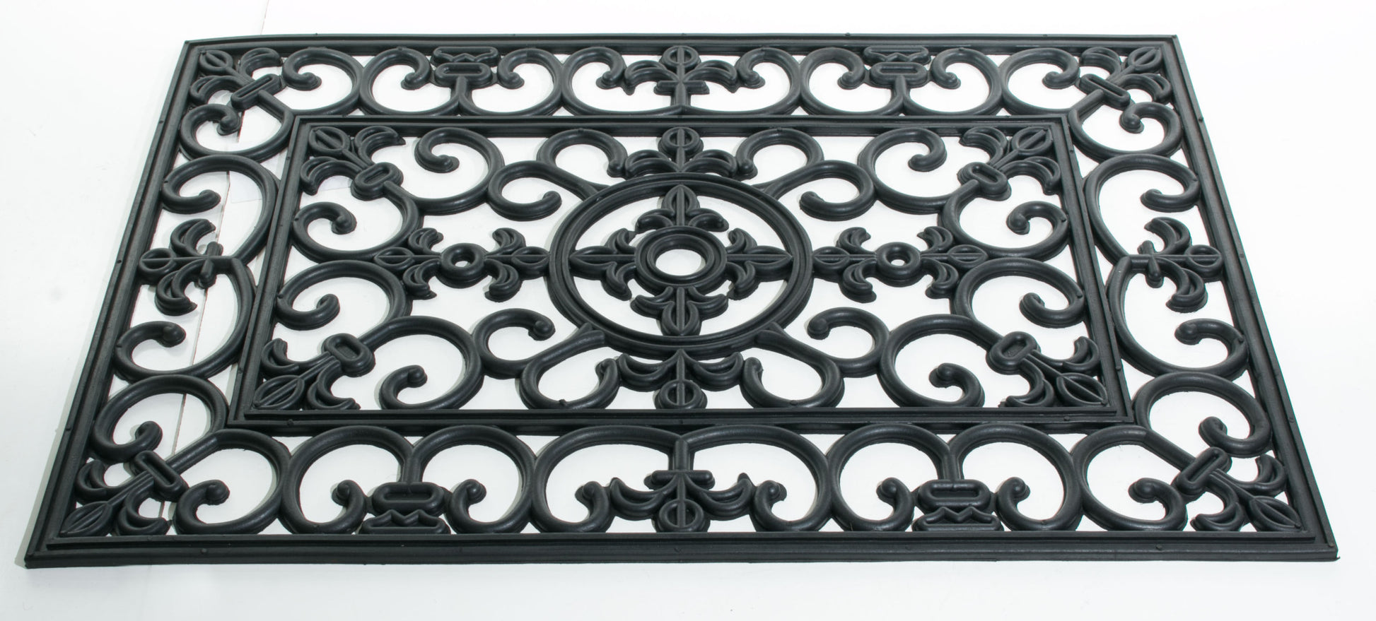 24" X 36" Black Rubber Outdoor Door Mat-2