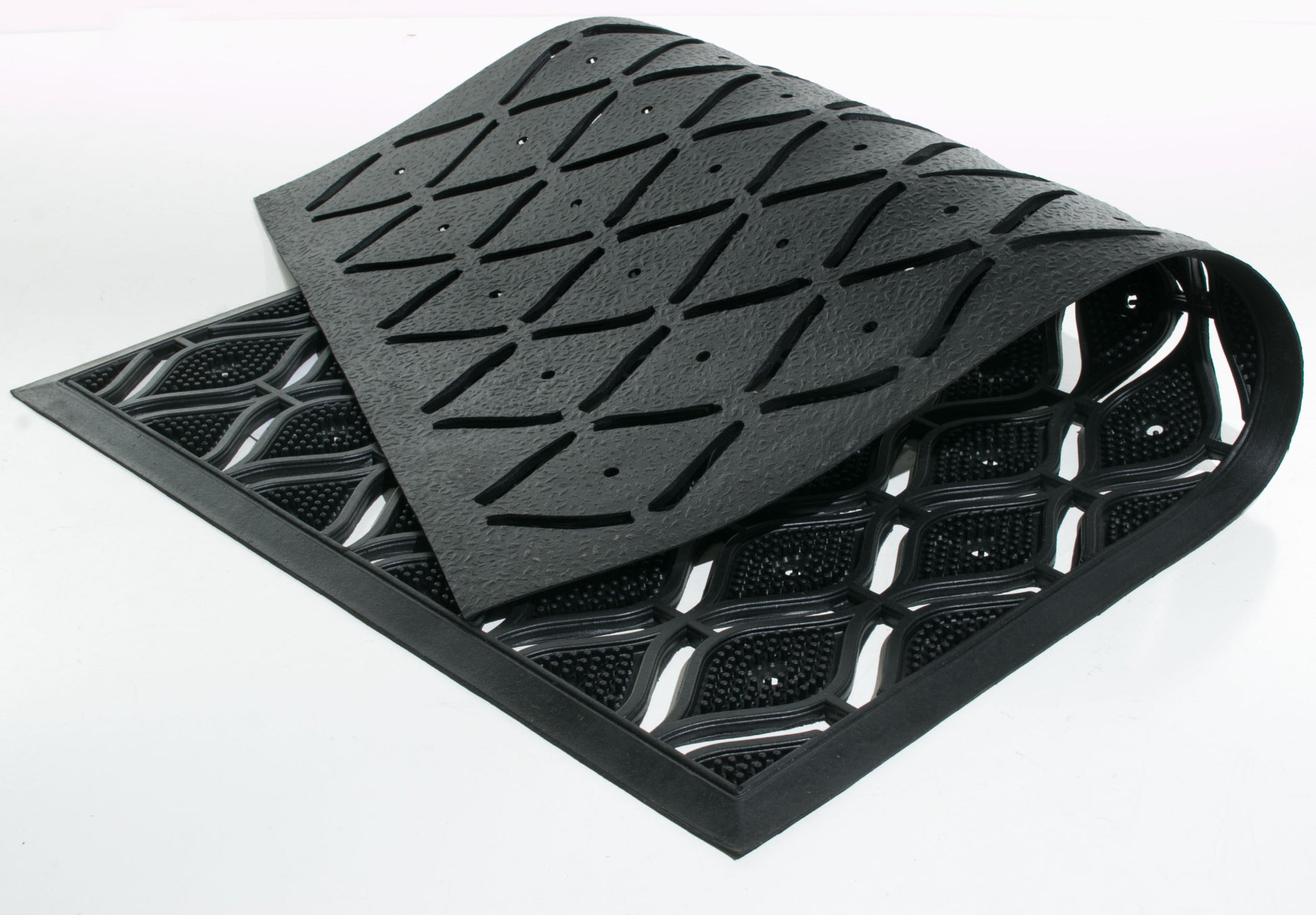 22" X 36" Black Rubber Outdoor Door Mat-3