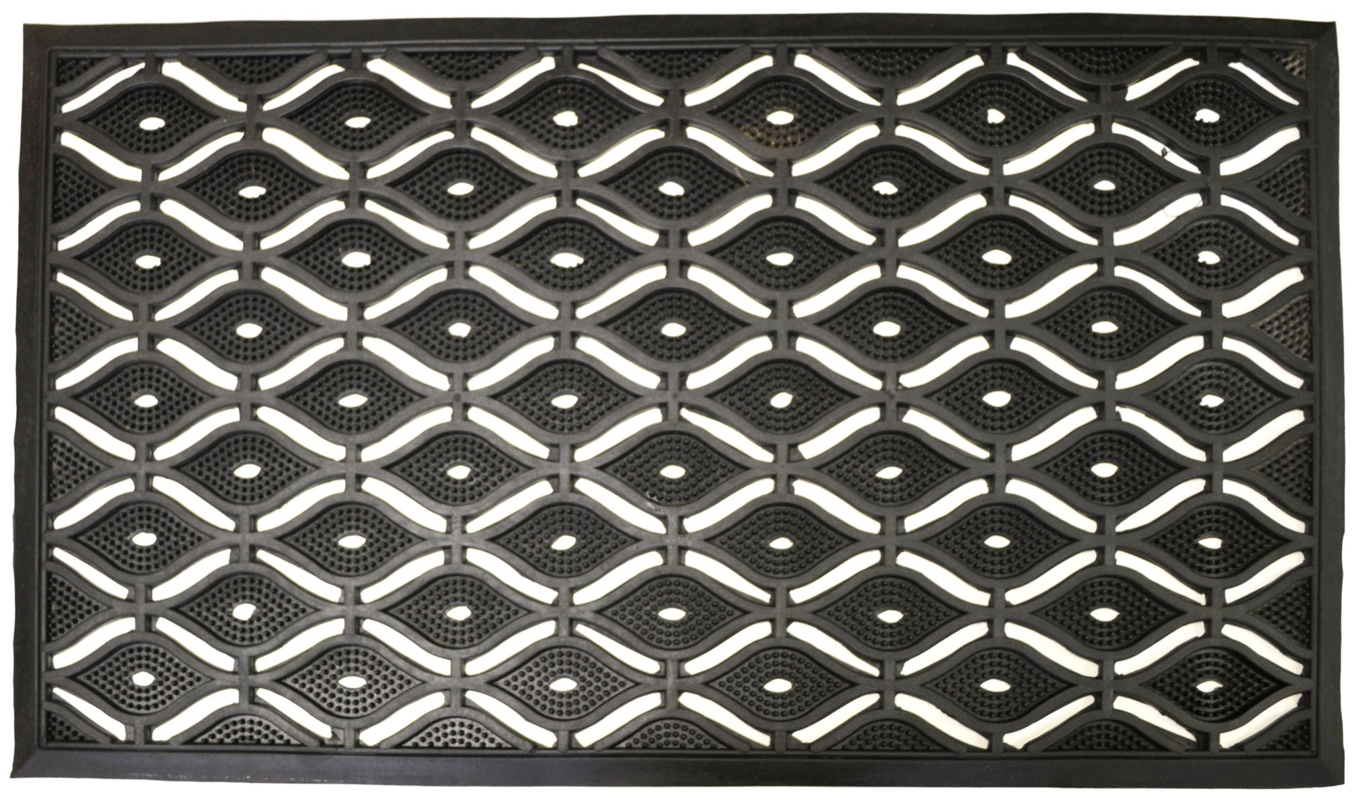 22" X 36" Black Rubber Outdoor Door Mat-4
