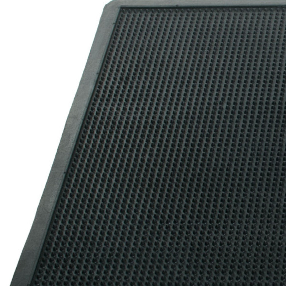 18" X 30" Black Rubber Outdoor Door Mat-7