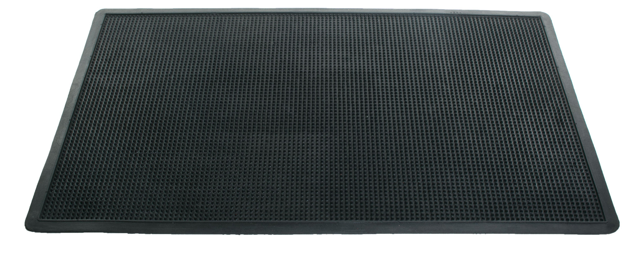 18" X 30" Black Rubber Outdoor Door Mat-1