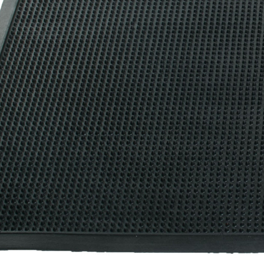 18" X 30" Black Rubber Outdoor Door Mat-8