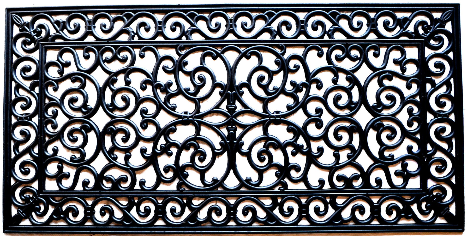 24" X 48" Black Rubber Outdoor Door Mat-4