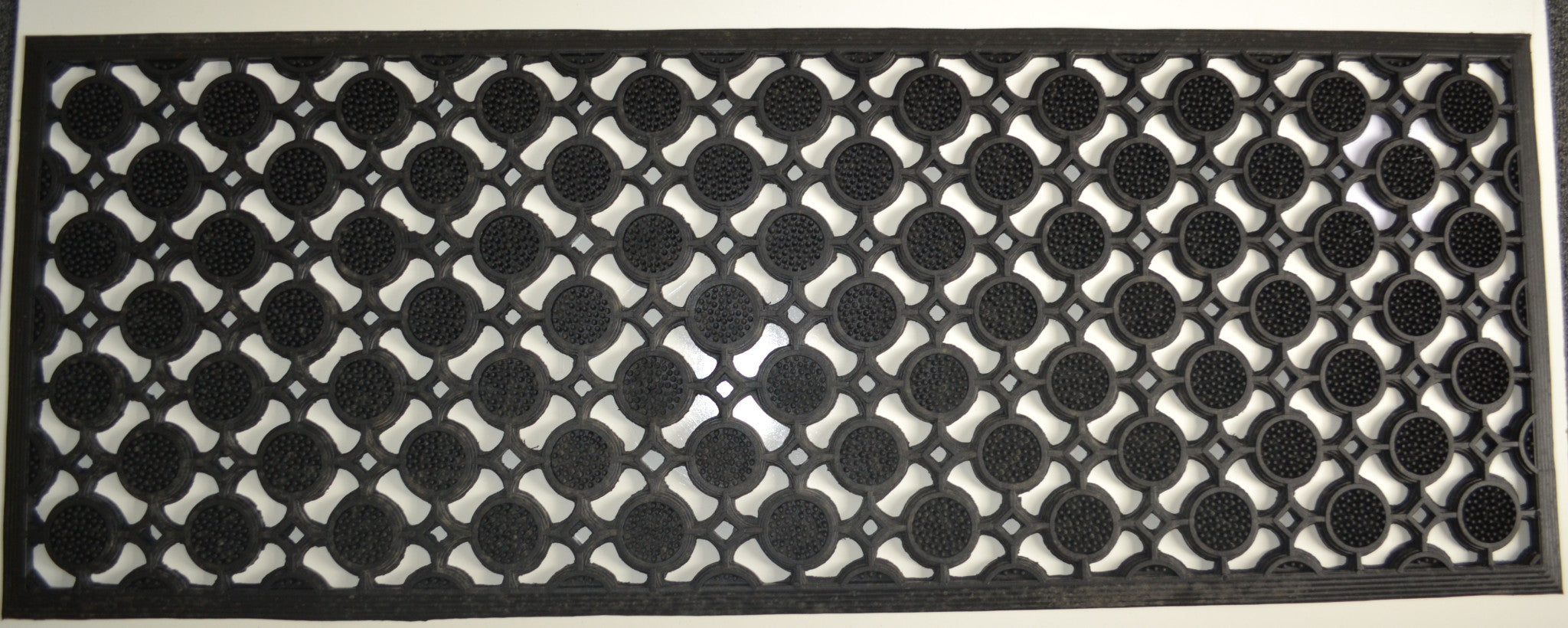 18" X 47" Black Rubber Outdoor Door Mat-0
