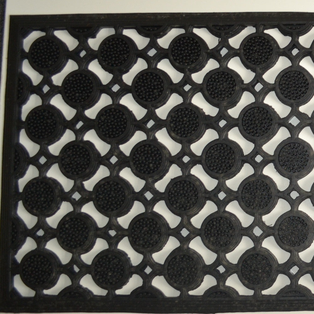 18" X 47" Black Rubber Outdoor Door Mat-3
