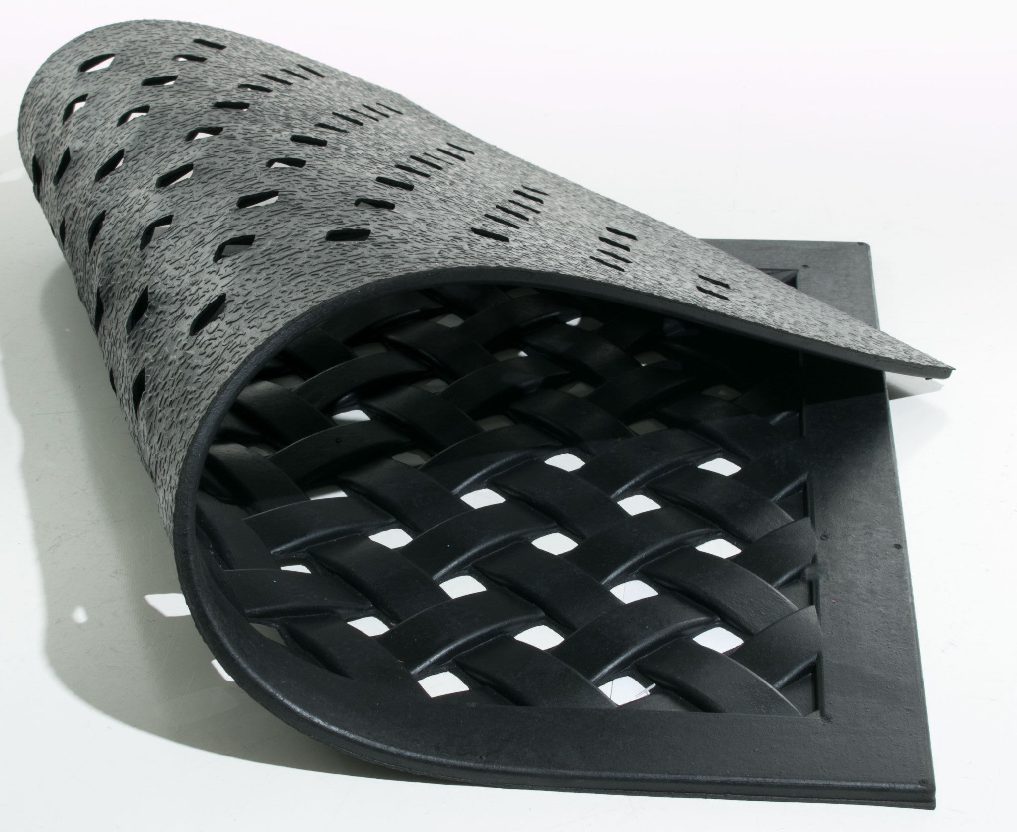 18" X 30" Black Rubber Outdoor Door Mat-2