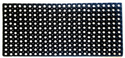 19" X 39" Black Rubber Outdoor Door Mat-0