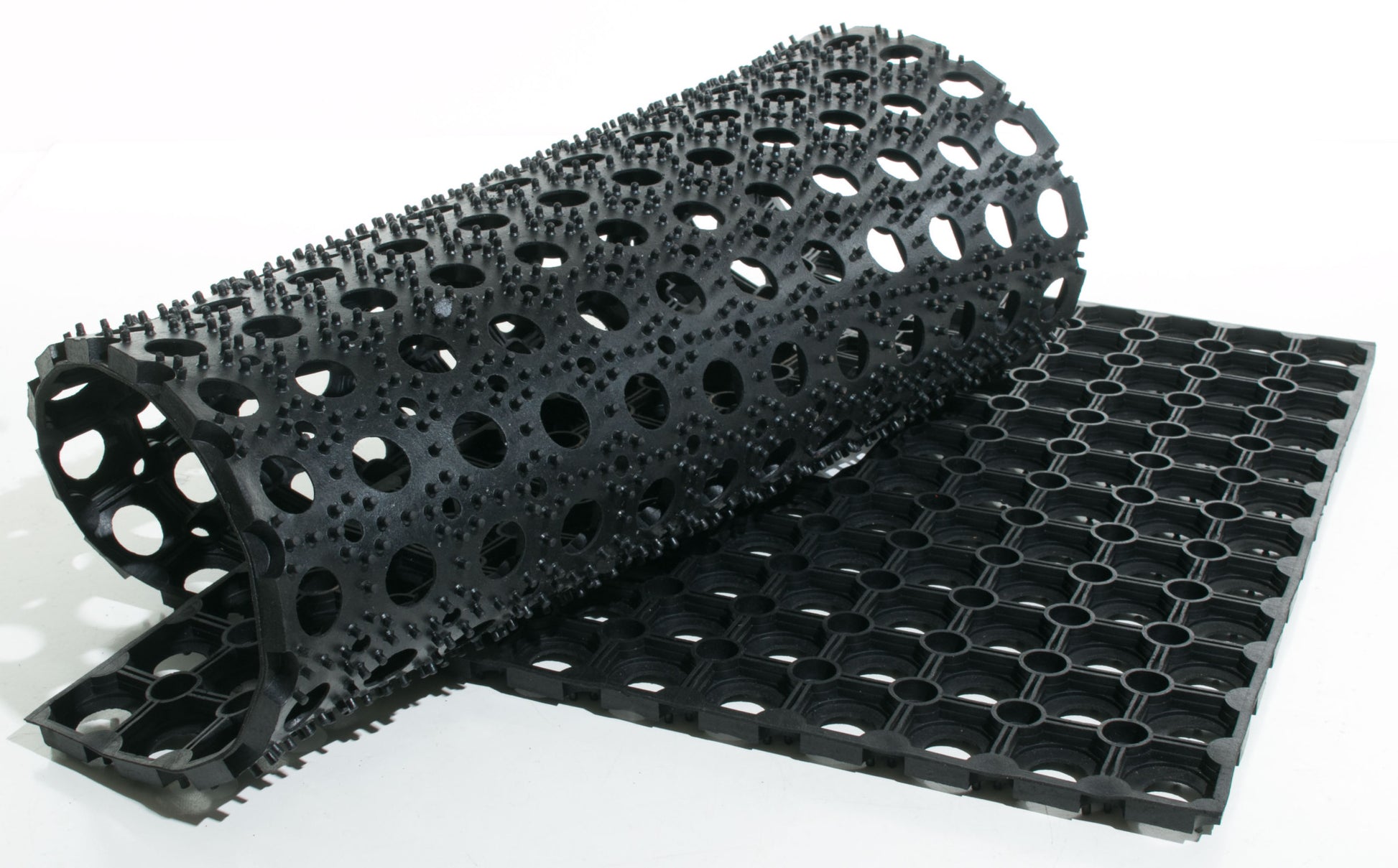 19" X 39" Black Rubber Outdoor Door Mat-4