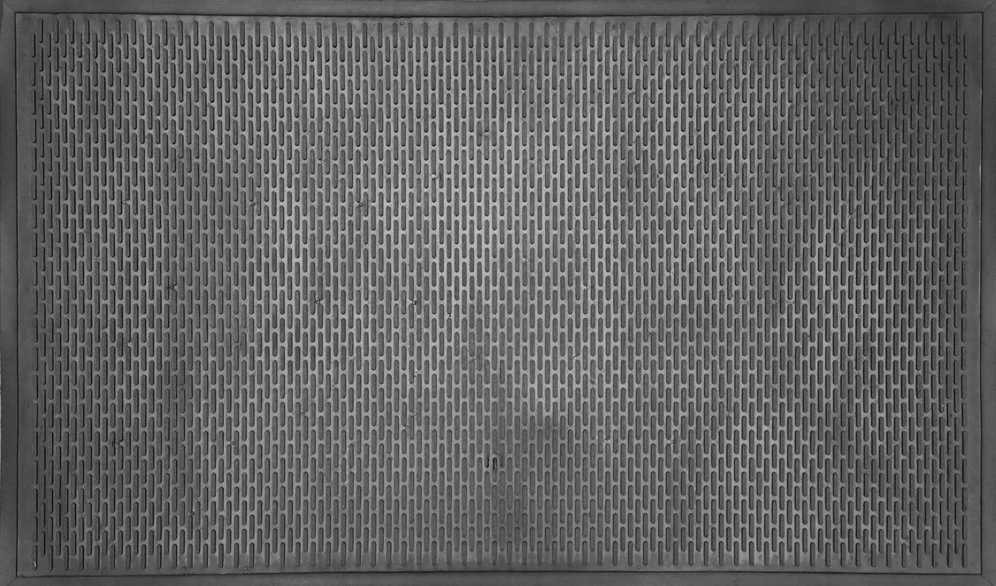 36" X 59" Black Rubber Outdoor Door Mat-1