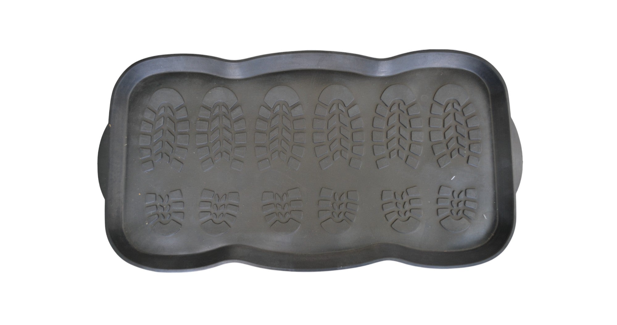 16" X 32" Black Rubber Outdoor Boot Tray-3