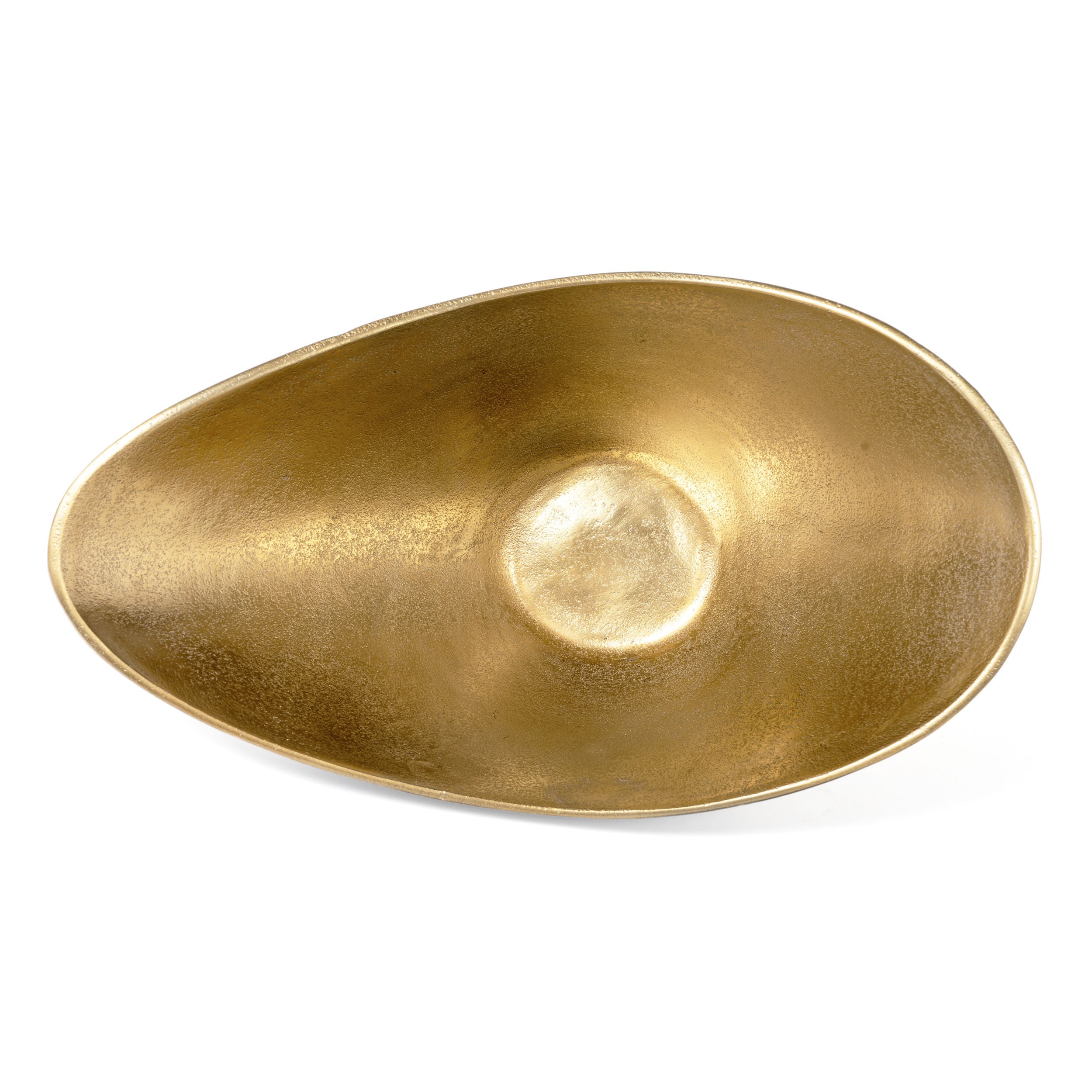 15" Black And Gold Aluminum Decorative Bowl-Sculptures-DECOROLALA