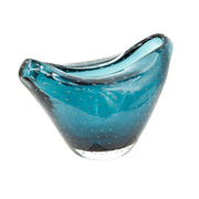 7" Cerulean Oval Glass Table Vase-0