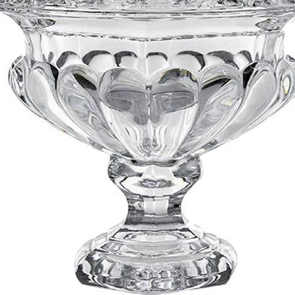 Set of Two Clear Round Glass Table Vase-2