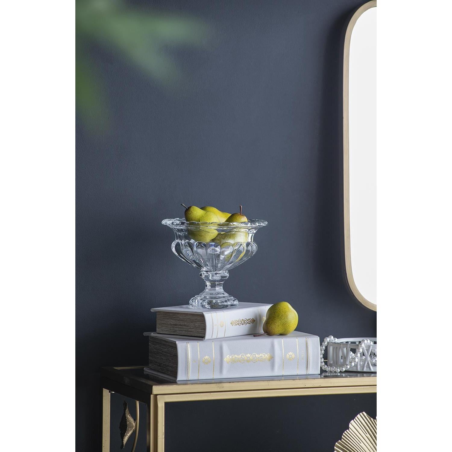 Set of Two Clear Round Glass Table Vase-7