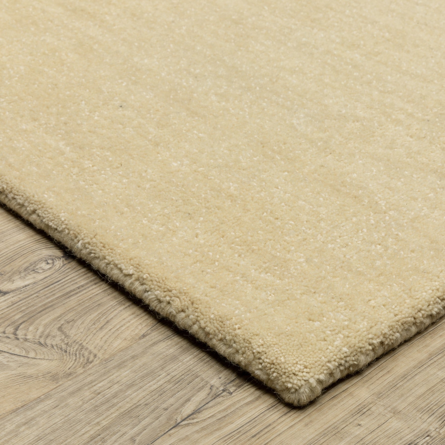 8' Beige Wool Hand Tufted Runner Rug-7