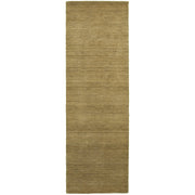 8' Gold Wool Hand Tufted Runner Rug-0