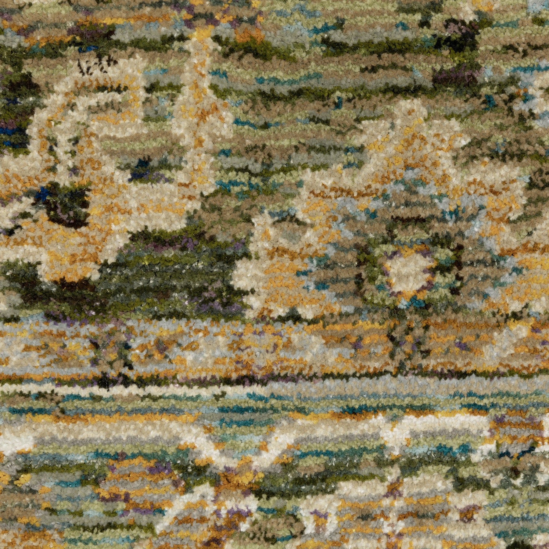 12' Green And Gold Oriental Runner Rug-6