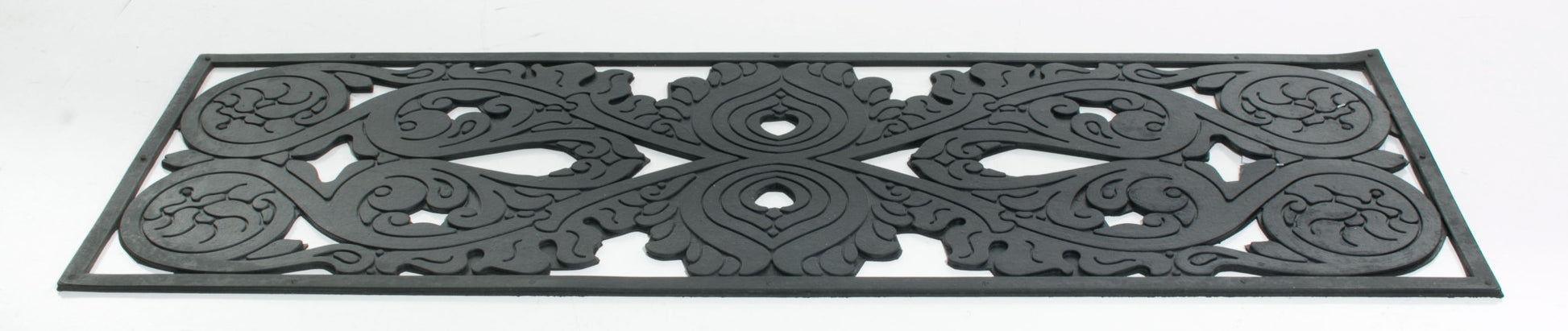 10" X 30" Black Rubber Outdoor Door Mat-2