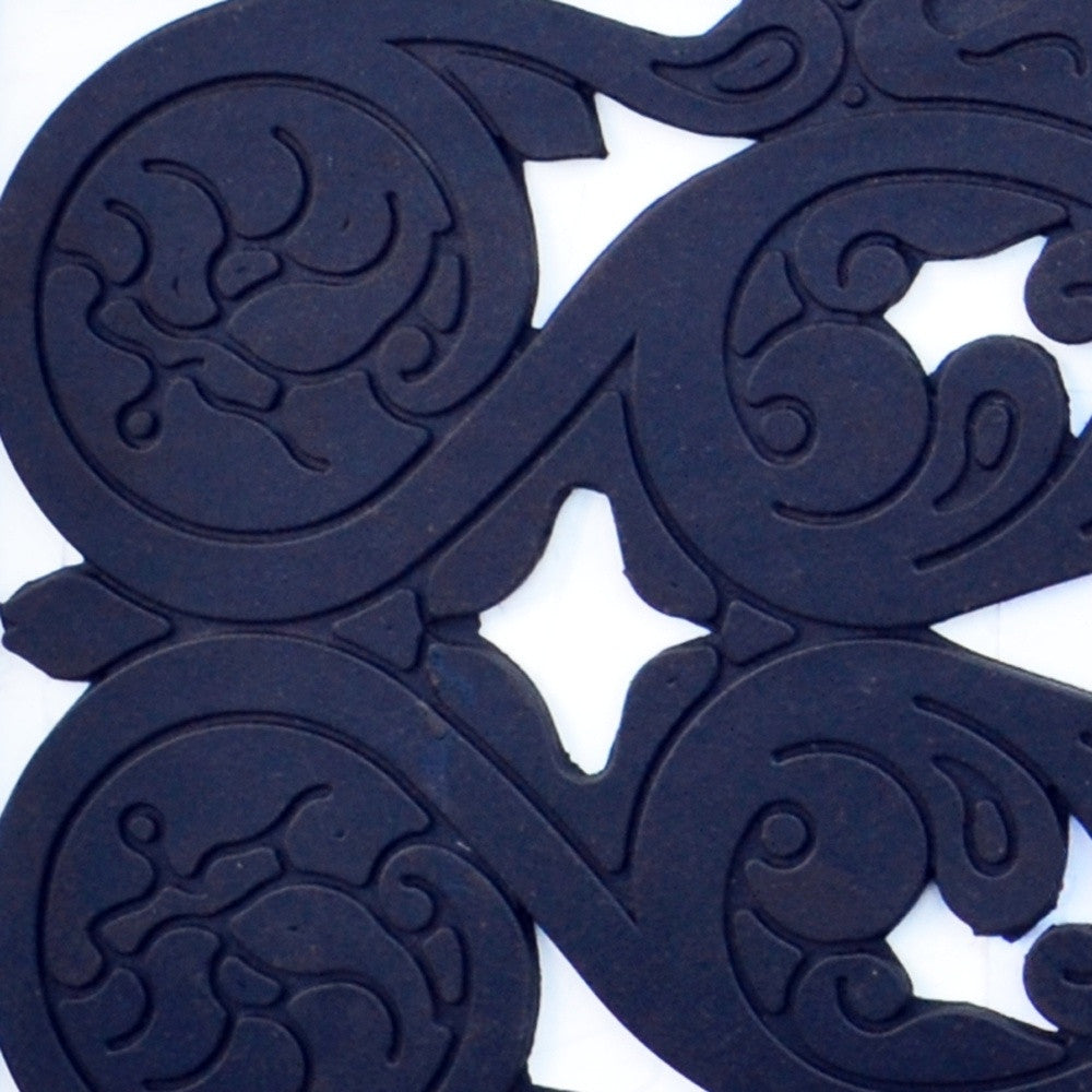 10" X 30" Black Rubber Outdoor Door Mat-5