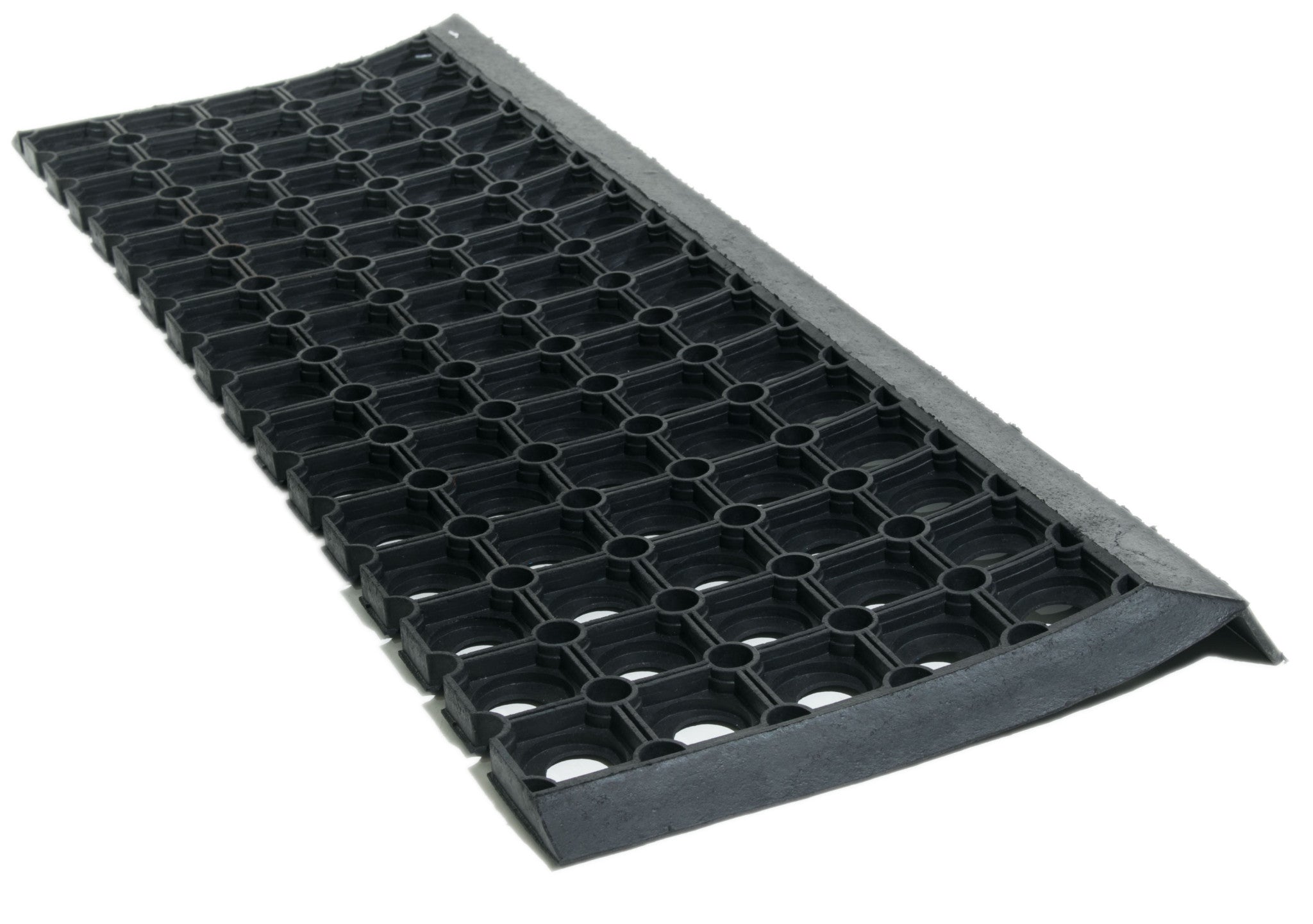 10" X 30" Black Rubber Outdoor Door Mat-0