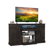 58 Inches TV stand for TVs up to 65 Inches with 20 Color Led Lights-Coffee-Entertainment Centers & TV Stands-DECOROLALA