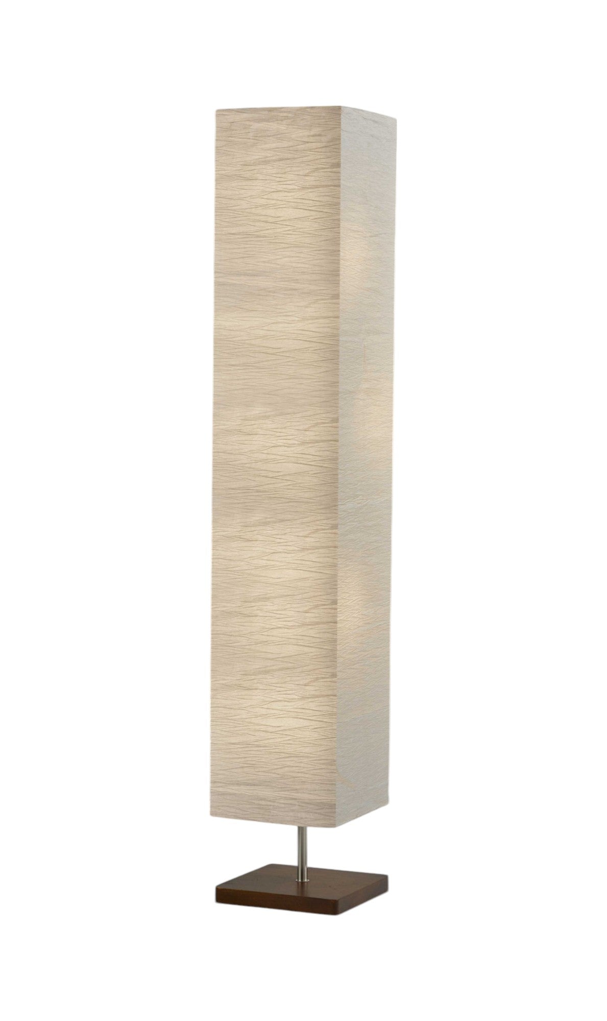 58" Natural Column Floor Lamp With Natural Paper Shade-Floor Lamps-DECOROLALA