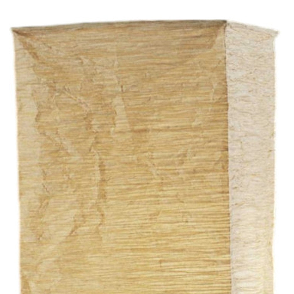 58" Natural Column Floor Lamp With Natural Paper Shade-Floor Lamps-DECOROLALA