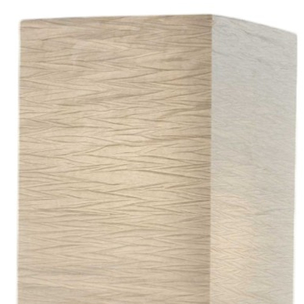 58" Natural Column Floor Lamp With Natural Paper Shade-Floor Lamps-DECOROLALA