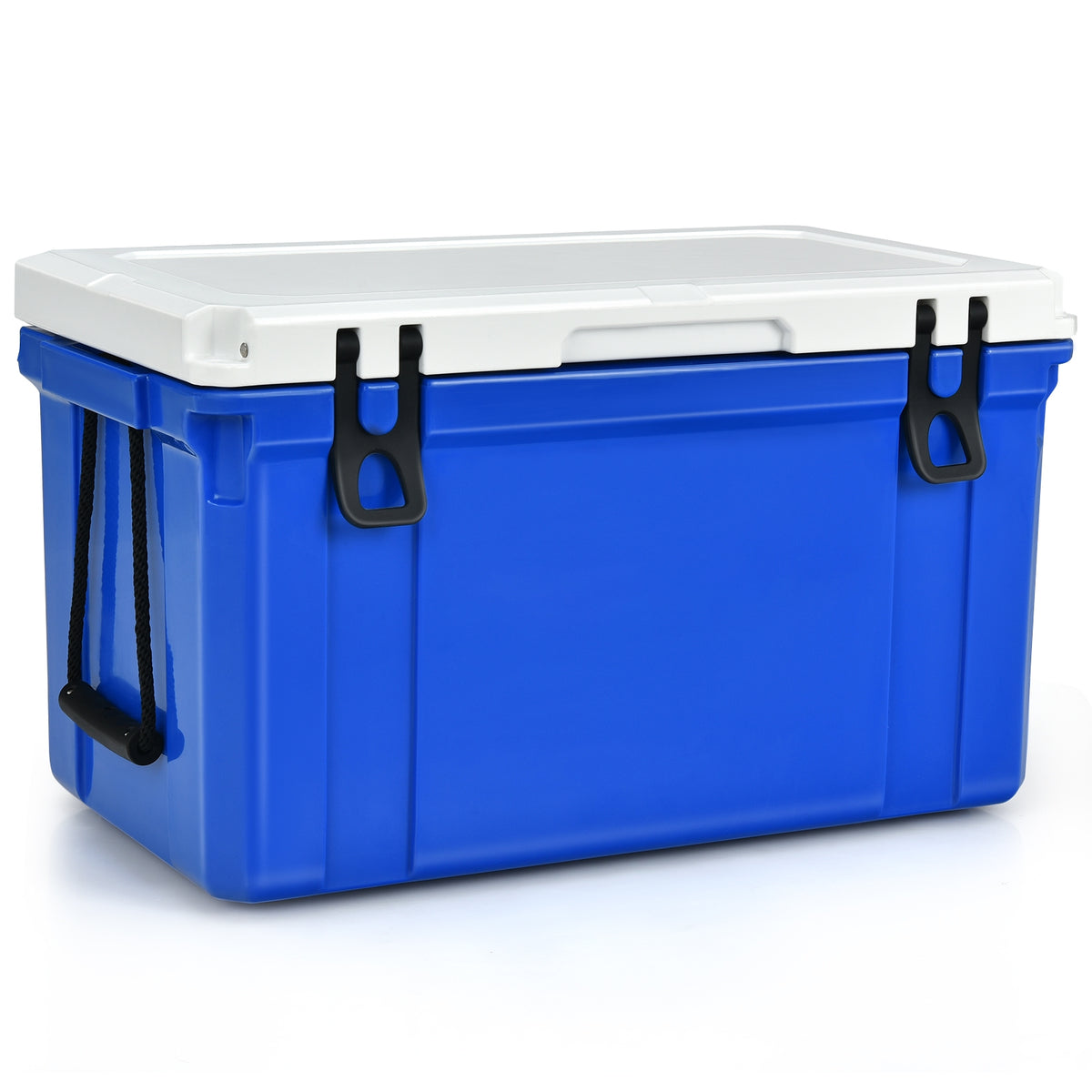 58 Quart Leak-Proof Portable Cooler Ice Box for Camping-Blue-Coolers-DECOROLALA