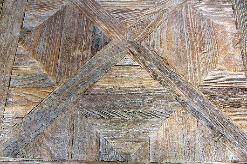 59" Brown Solid Wood Distressed Coffee Table-Coffee Tables-DECOROLALA