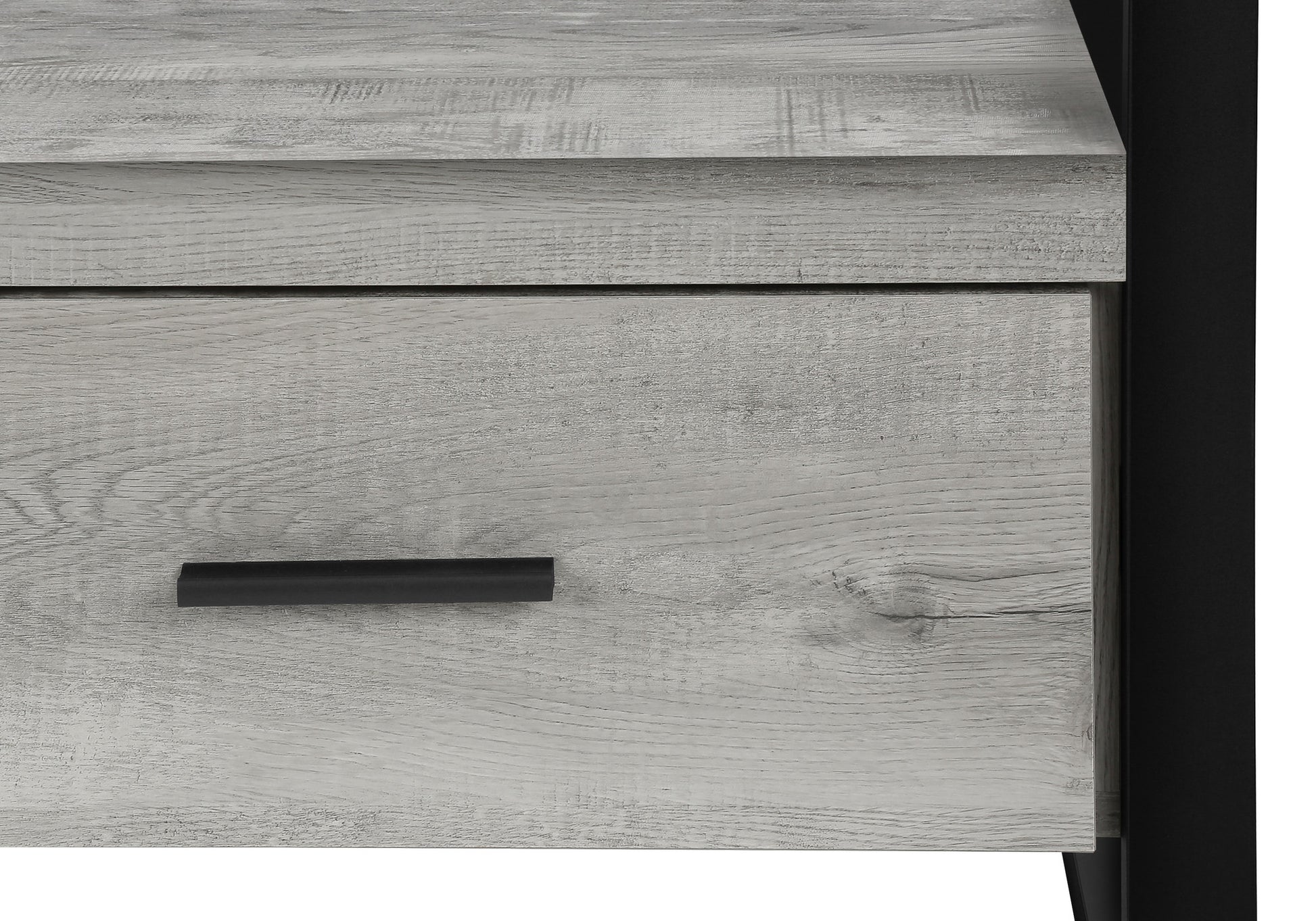 59" Brown and Black Cabinet Enclosed Storage TV Stand-TV Stands-DECOROLALA