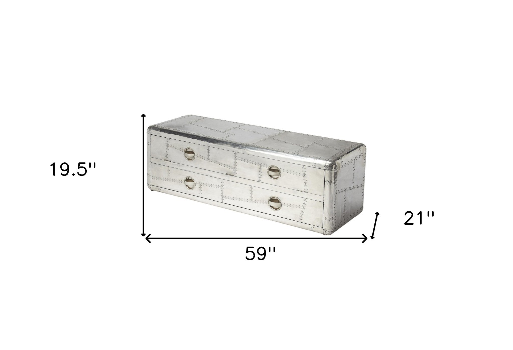 59" Silver Solid Wood Enclosed and Open Storage TV Stand-TV Stands-DECOROLALA