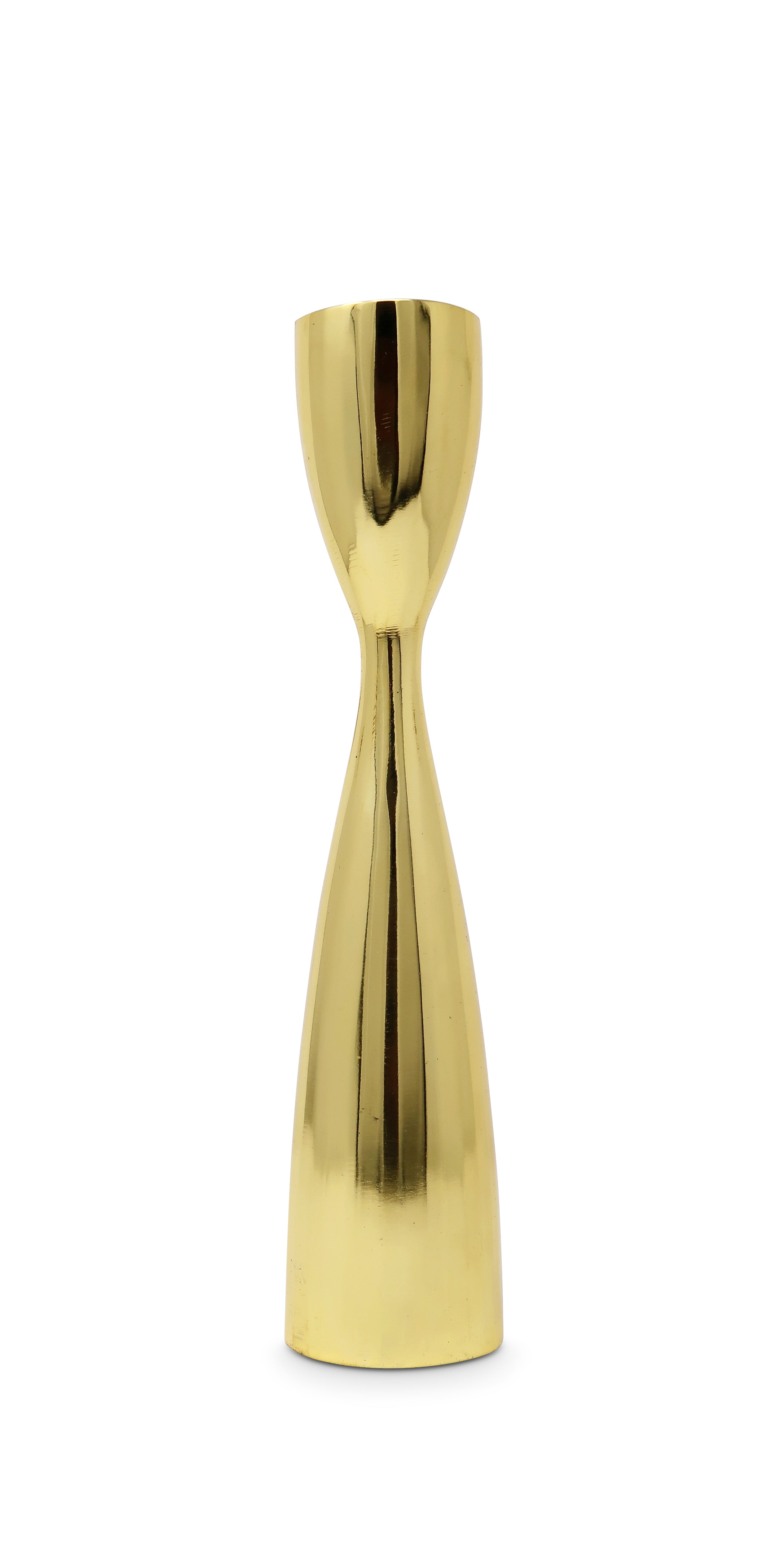 10" Gold Stainless Steel Tabletop Taper Candlestick-Candle Holders-DECOROLALA