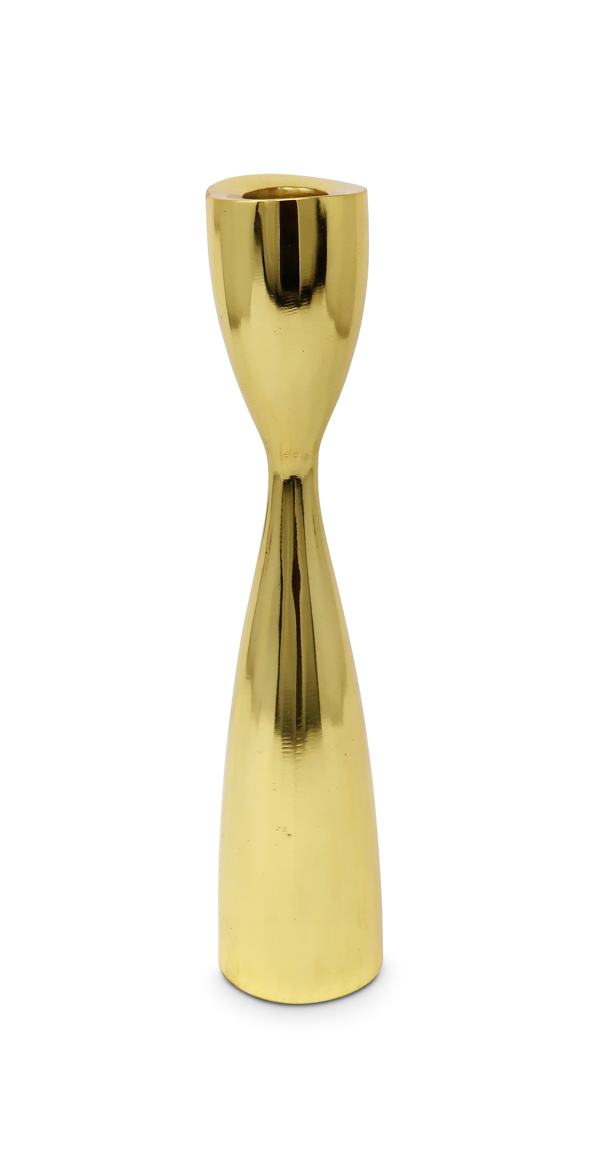 10" Gold Stainless Steel Tabletop Taper Candlestick-Candle Holders-DECOROLALA