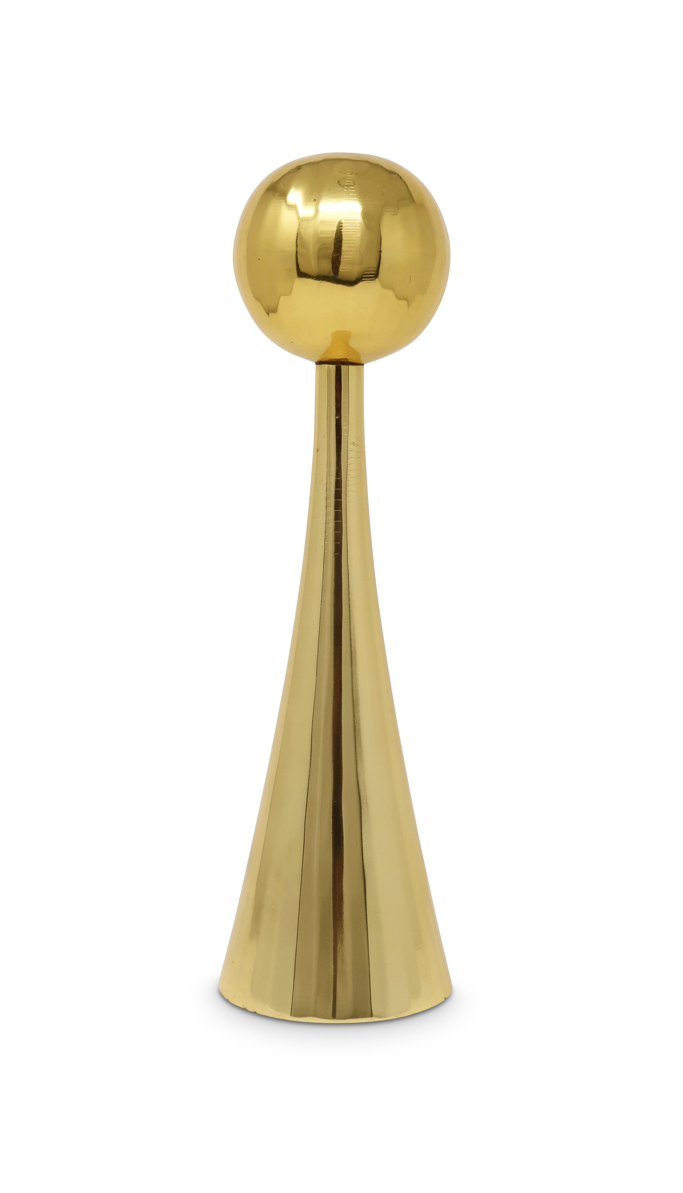 10" Gold Stainless Steel Tabletop Taper Candlestick-Candle Holders-DECOROLALA