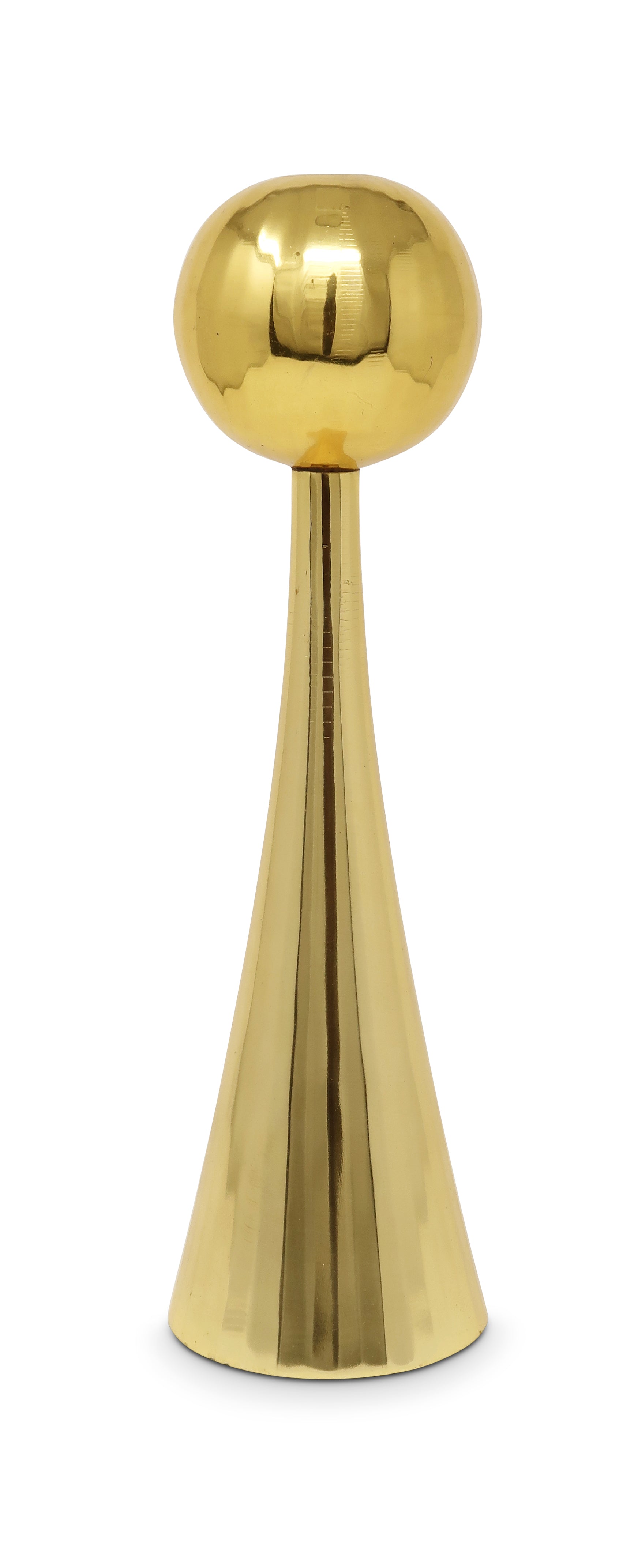 10" Gold Stainless Steel Tabletop Taper Candlestick-Candle Holders-DECOROLALA