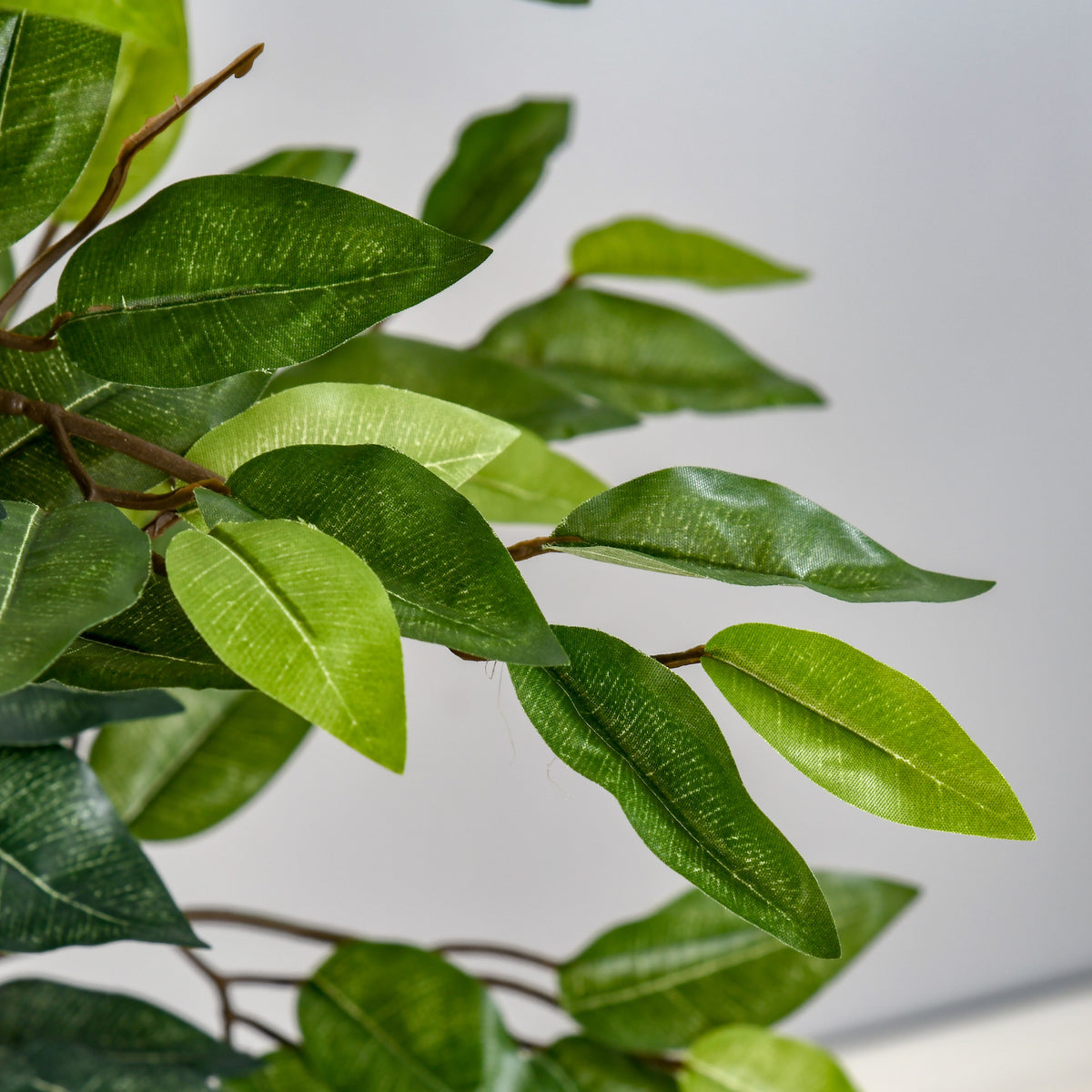 5FT Artificial Ficus Tree, Fake Tree with Leaves, Faux Plant in Nursery Pot for Indoor Decoration-Artificial Trees-DECOROLALA
