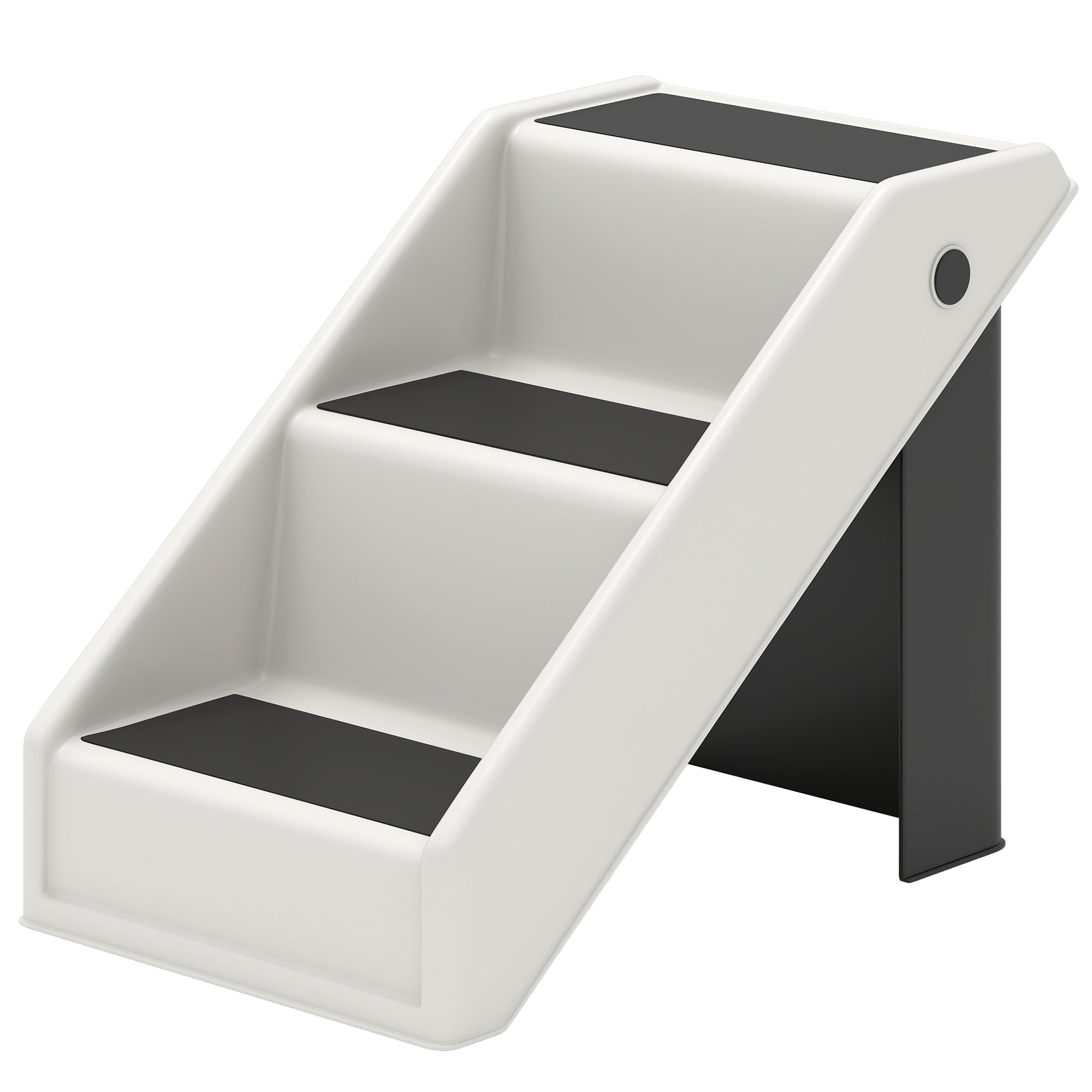 Dog Stairs for Small Dogs, 14.5" H Foldable Pet Ramp with 3 Non-Slip Steps for High Beds or Sofas