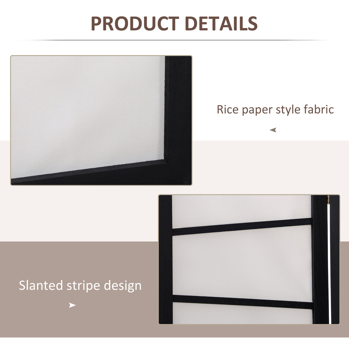 5.6ft Folding Room Divider - 3 Panel Wood Privacy Screen White-Home Furnishings > Living Room Furniture > Room Dividers-DECOROLALA