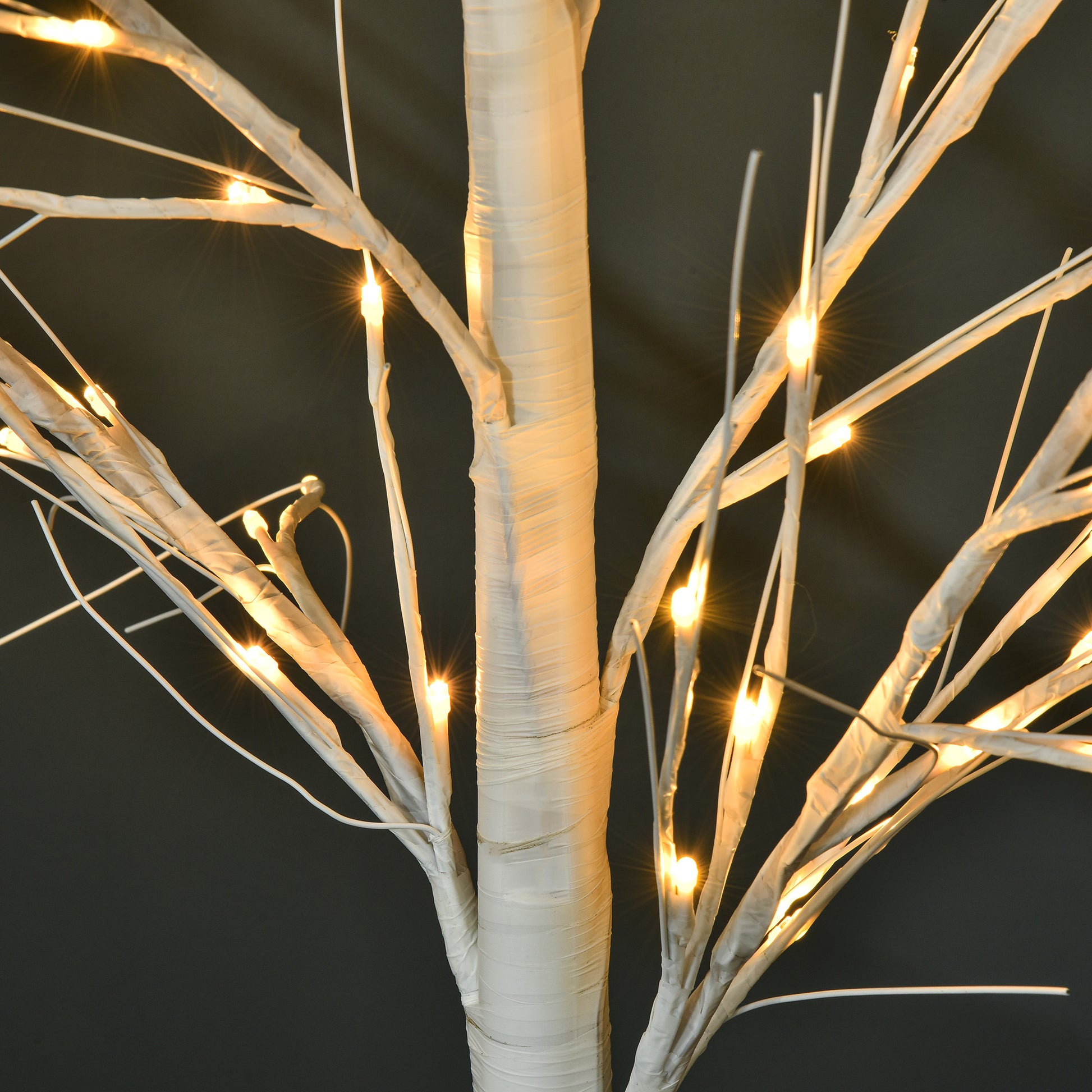 5ft Artificial Birch Tree Light - 58 LED 8 Modes White-Home Furnishings > Holiday & Seasonal > Christmas Decorations > Artificial Tree Light-DECOROLALA