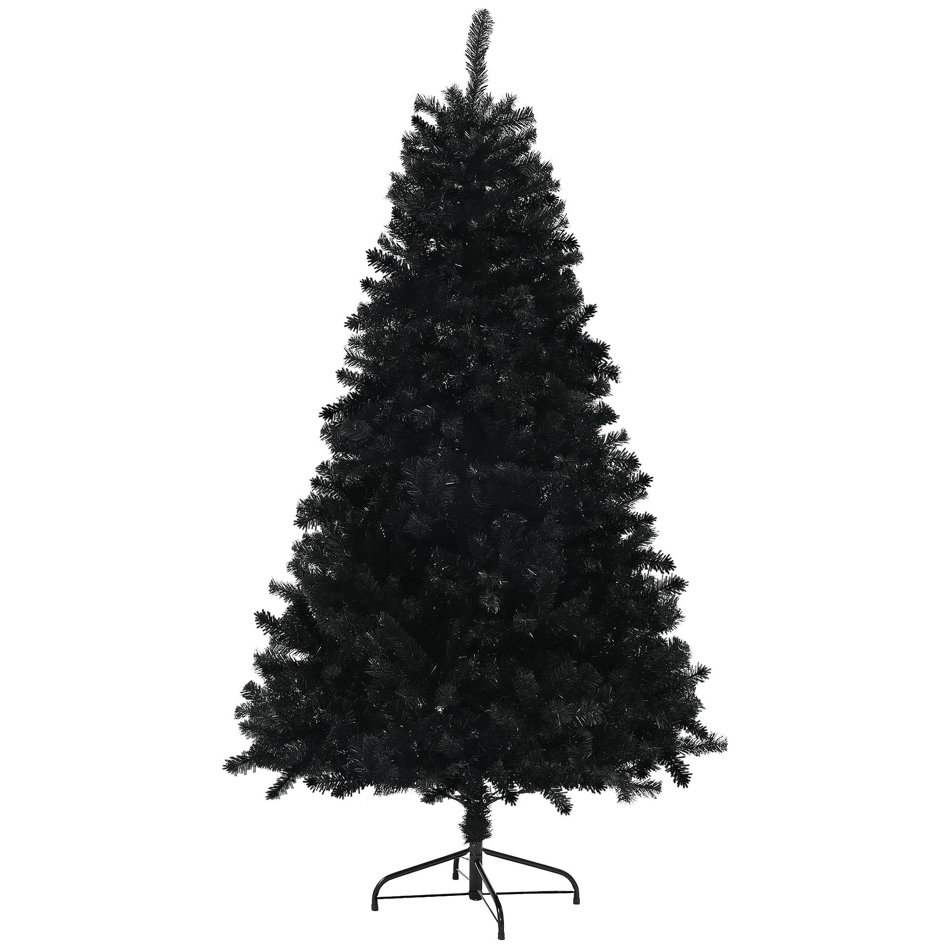 5ft Artificial Christmas Tree - Black Hinged 700 Tips-Home Furnishings > Holiday & Seasonal > Christmas Trees > Artificial Christmas Trees-DECOROLALA