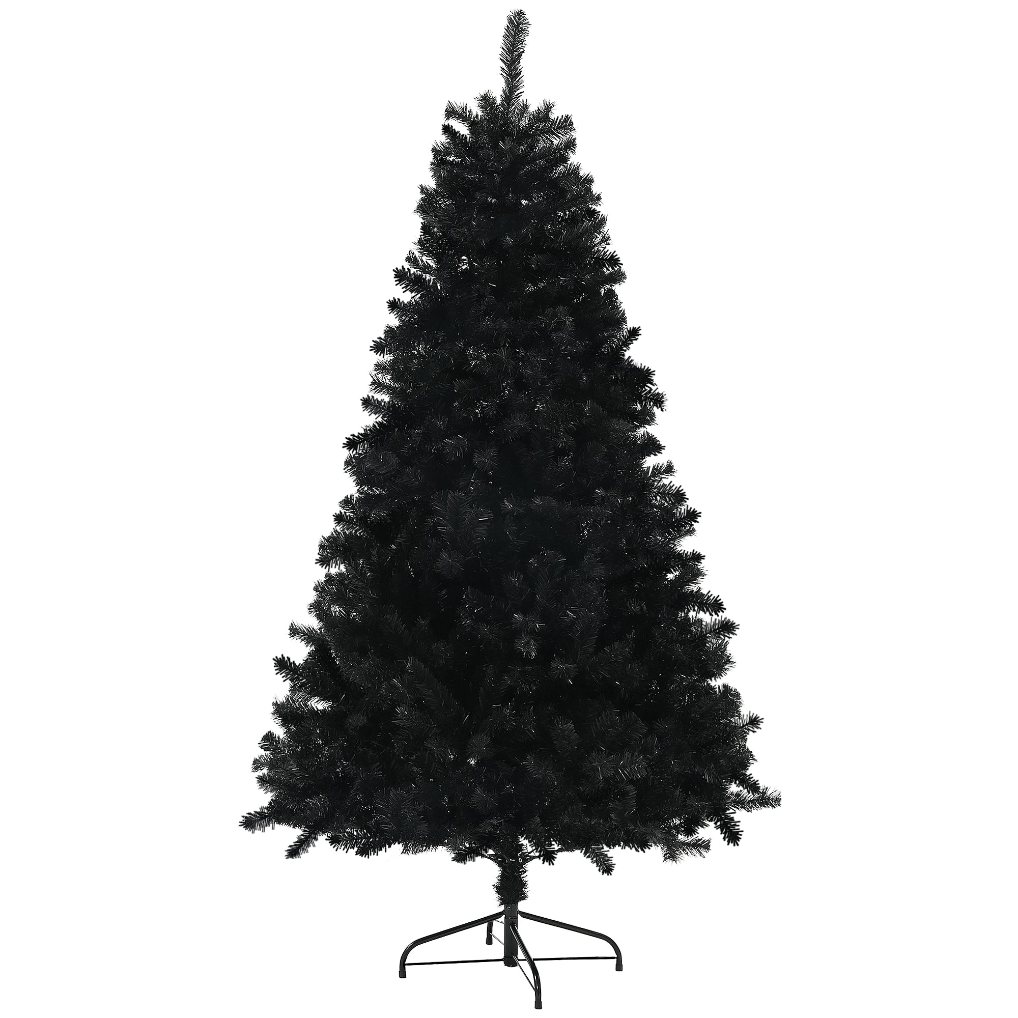 5ft Artificial Christmas Tree - Black Hinged 700 Tips-Home Furnishings > Holiday & Seasonal > Christmas Trees > Artificial Christmas Trees-DECOROLALA
