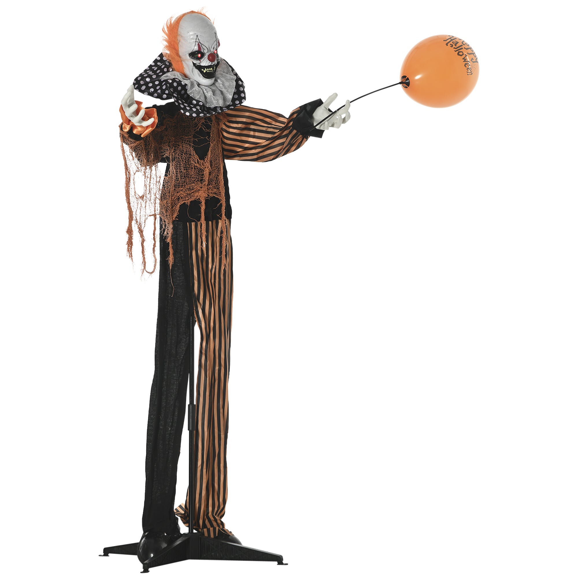 5ft Life Size Animated Talking Halloween Circus Clown-Home Furnishings > Holiday & Seasonal > Halloween Decorations-DECOROLALA