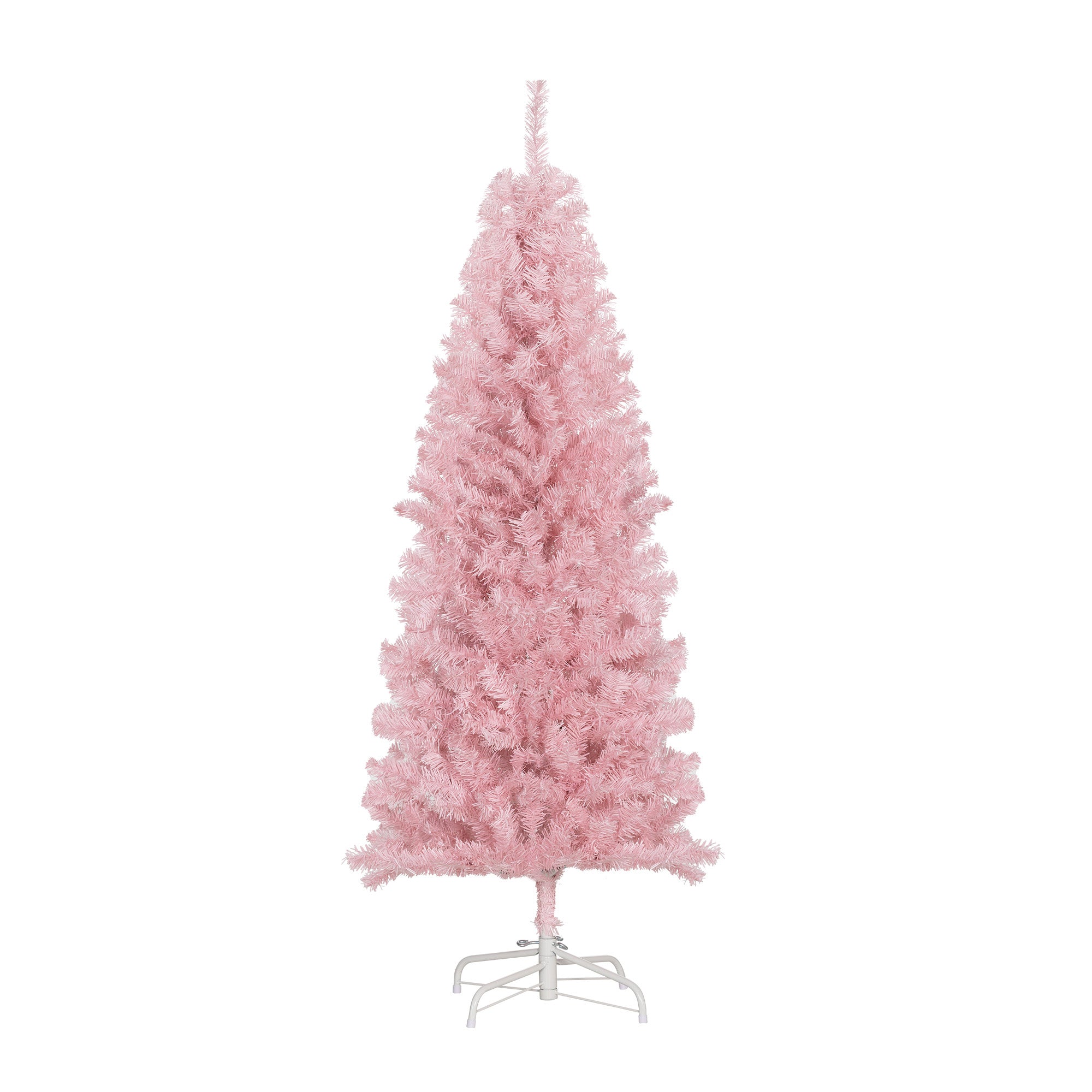 5ft Pink Pencil Artificial Christmas Tree - 408 Tips-Home Furnishings > Holiday & Seasonal > Christmas Trees > Pencil Christmas Trees-DECOROLALA
