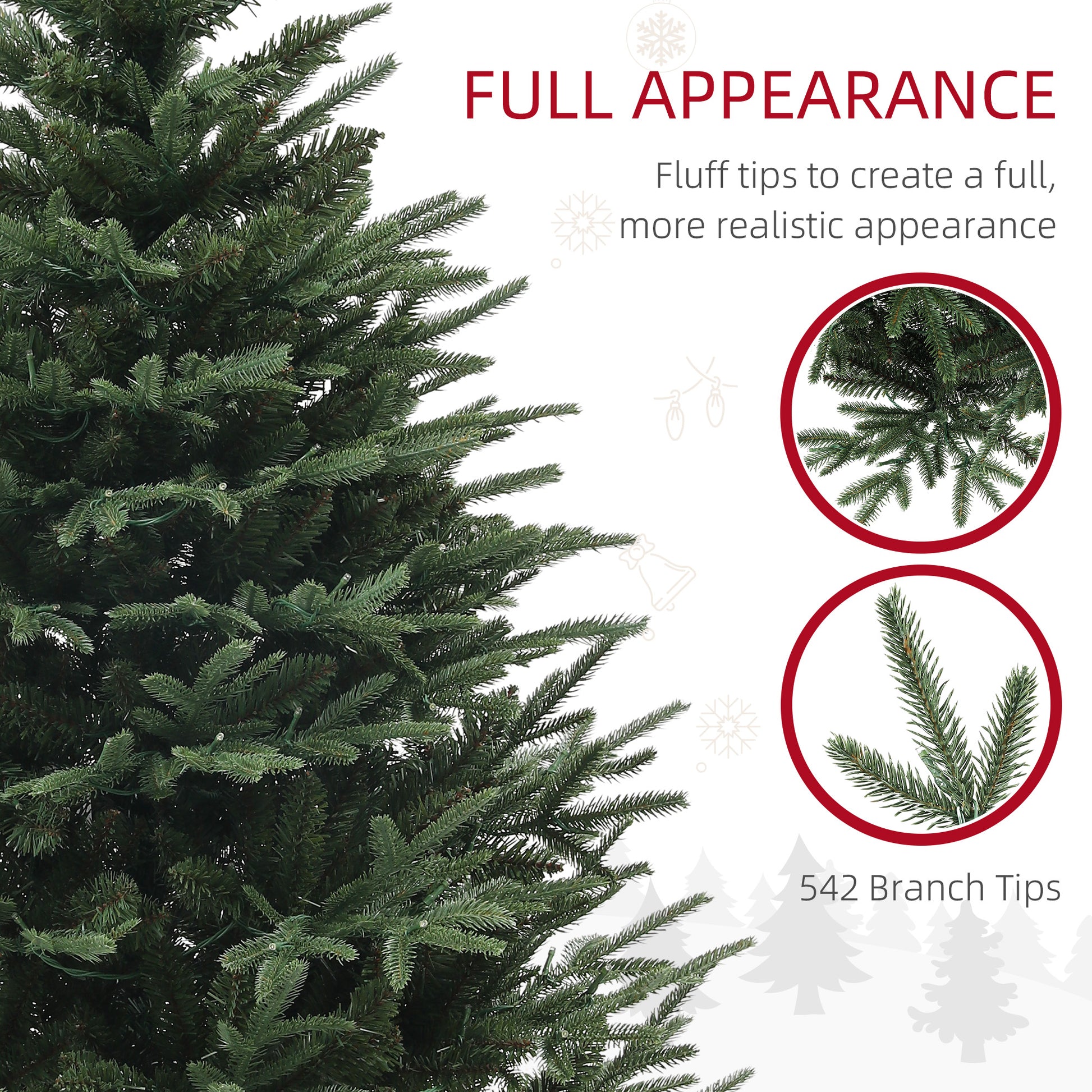 5ft Prelit Artificial Christmas Tree - Green 200 LED Lights-Home Furnishings > Holiday & Seasonal > Christmas Trees > Pre Lit Christmas Trees-DECOROLALA