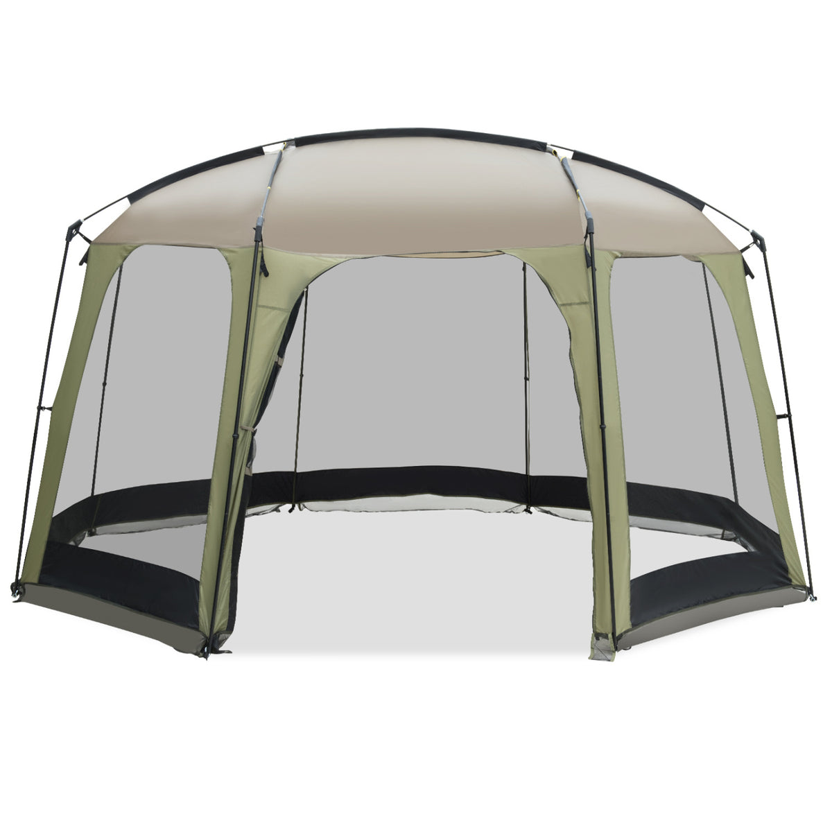 6-8 Person Netted Canopy Tent with Zippered Door-Tents-DECOROLALA