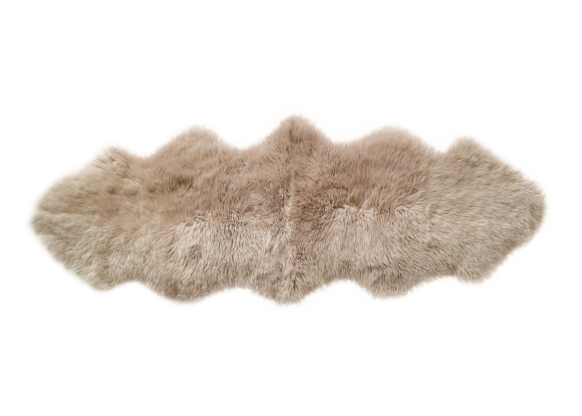 6' Black Genuine Sheepskin Animal Print Shag Area Rug-Area Rugs-DECOROLALA