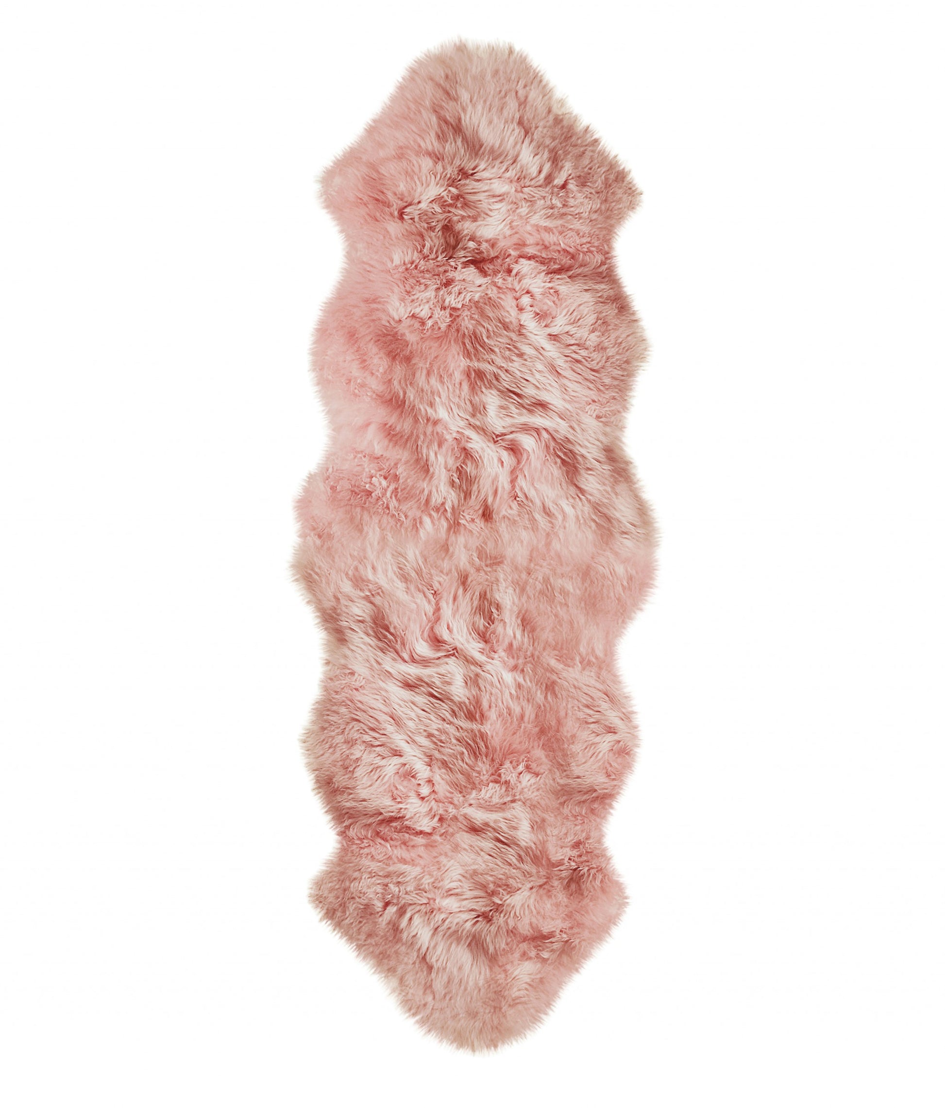 6' Black Genuine Sheepskin Animal Print Shag Area Rug-Area Rugs-DECOROLALA